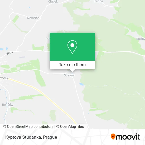 Карта Kyptova Studánka