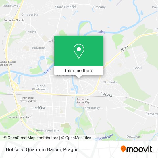 Holičství Quantum Barber map