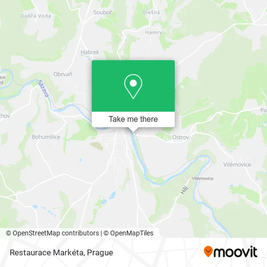 Карта Restaurace Markéta