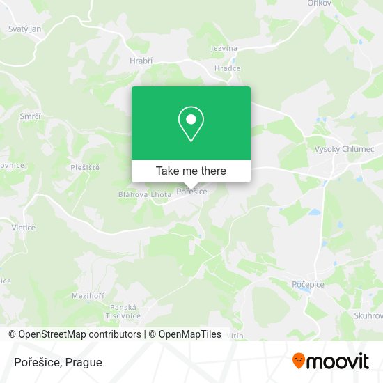 Карта Pořešice