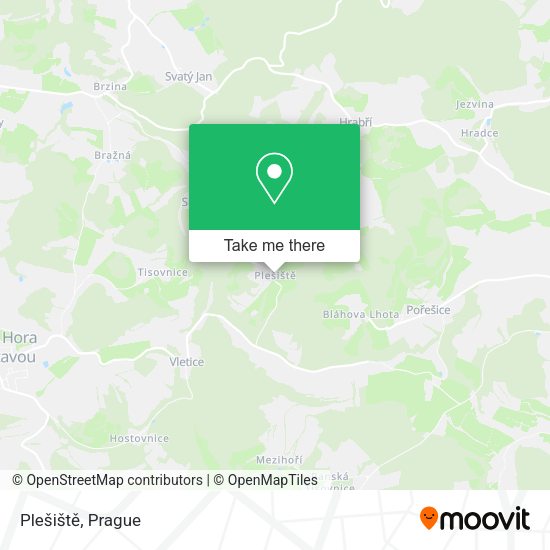 Plešiště map