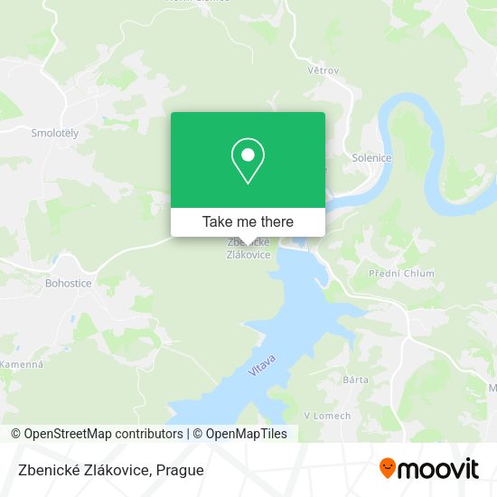 Zbenické Zlákovice map