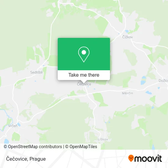 Карта Čečovice