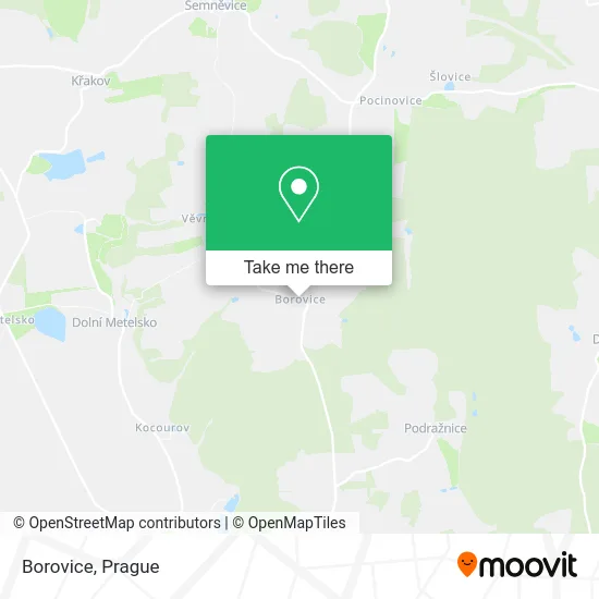 Карта Borovice