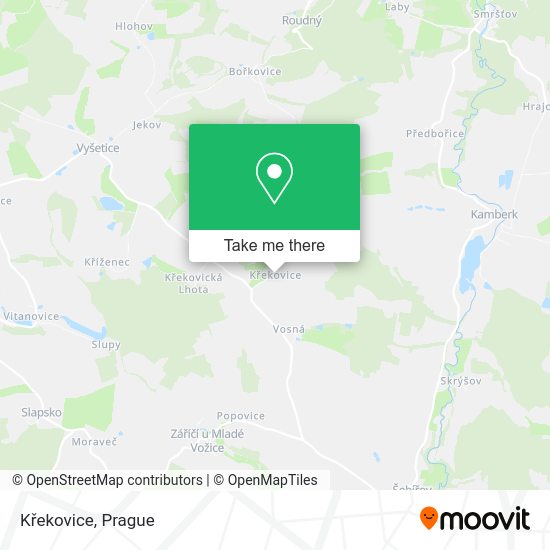 Карта Křekovice