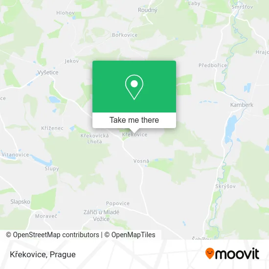 Křekovice map