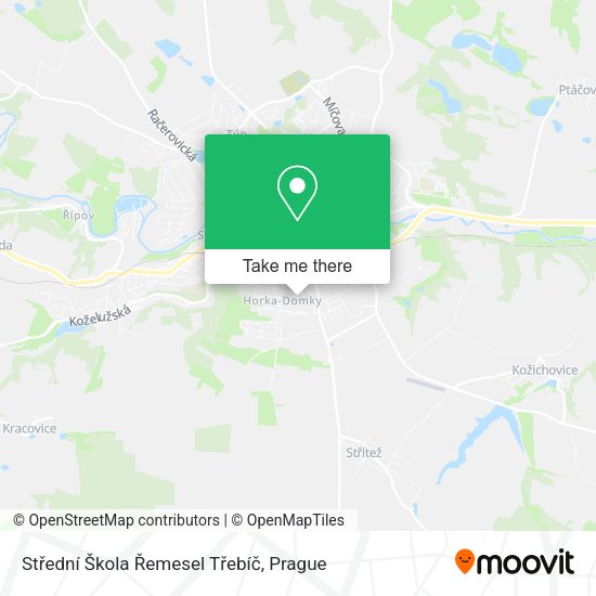 Střední Škola Řemesel Třebíč map