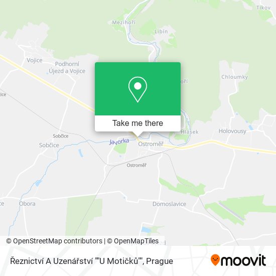 Řeznictví A Uzenářství ""U Motičků"" map