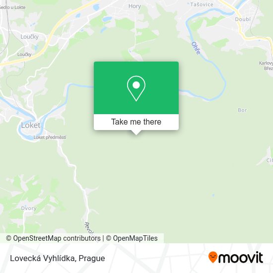 Lovecká Vyhlídka map