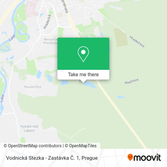 Карта Vodnická Stezka - Zastávka Č. 1