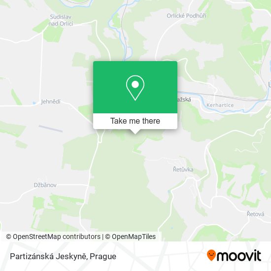Partizánská Jeskyně map