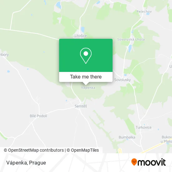 Карта Vápenka
