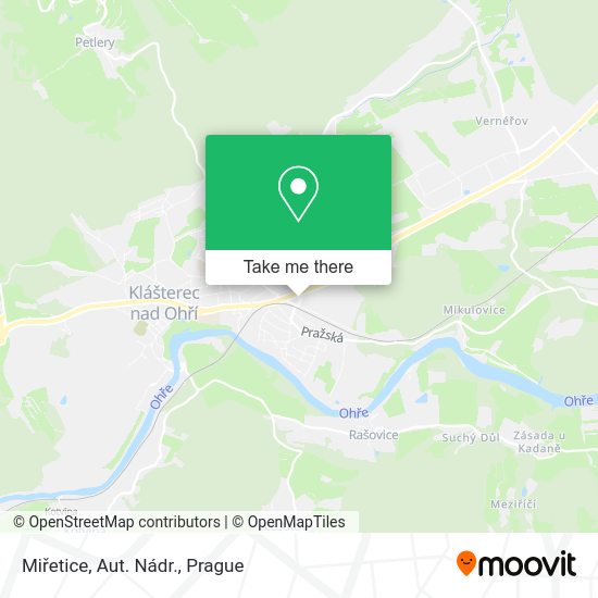 Miřetice, Aut. Nádr. map