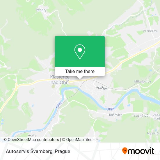 Autoservis Švamberg map