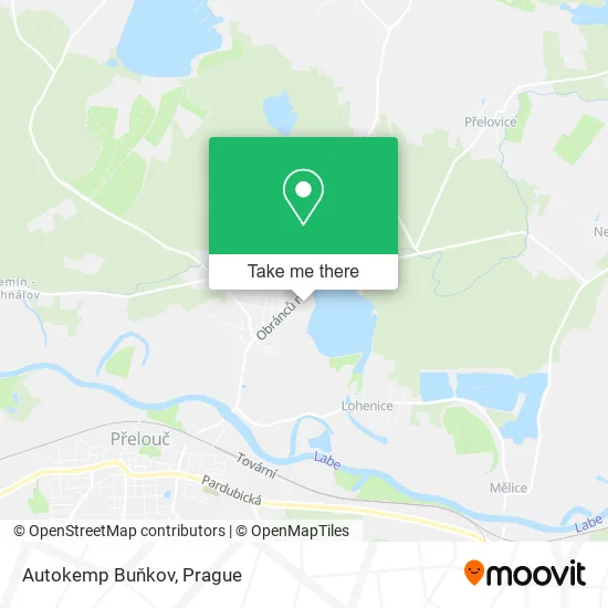 Карта Autokemp Buňkov