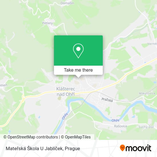 Mateřská Škola U Jablíček map