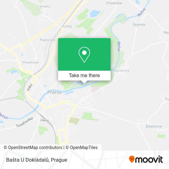 Карта Bašta U Dokládalů