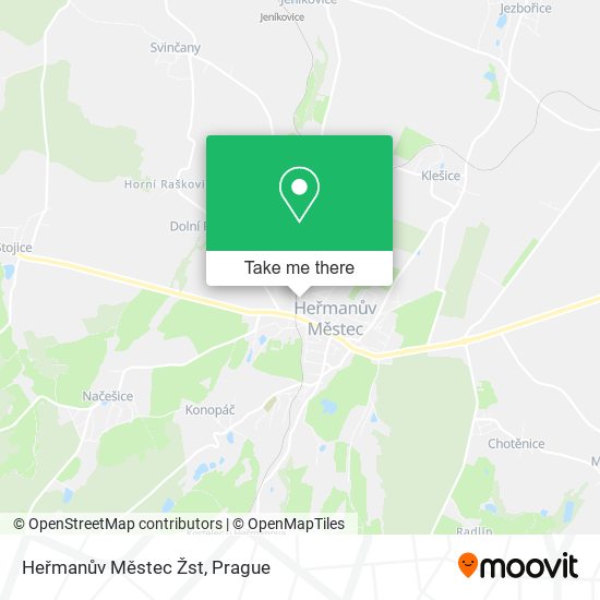 Heřmanův Městec Žst map