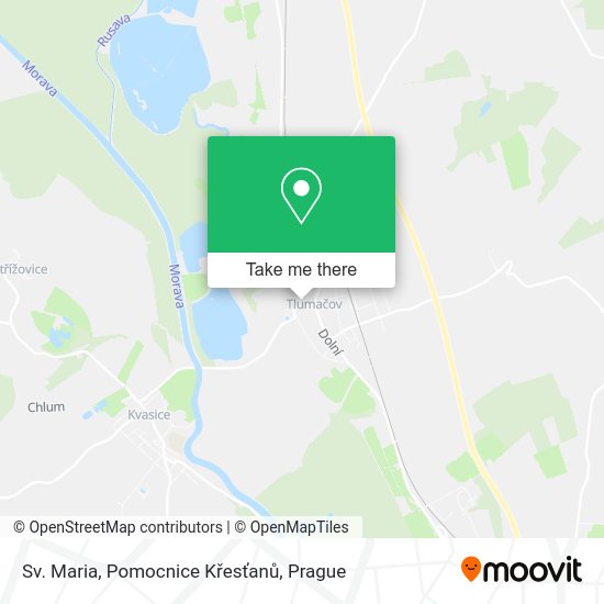 Sv. Maria, Pomocnice Křesťanů map