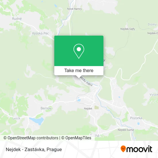 Карта Nejdek - Zastávka