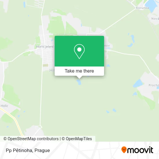 Карта Pp Pětinoha