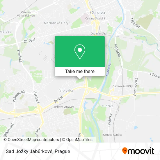 Карта Sad Jožky Jabůrkové