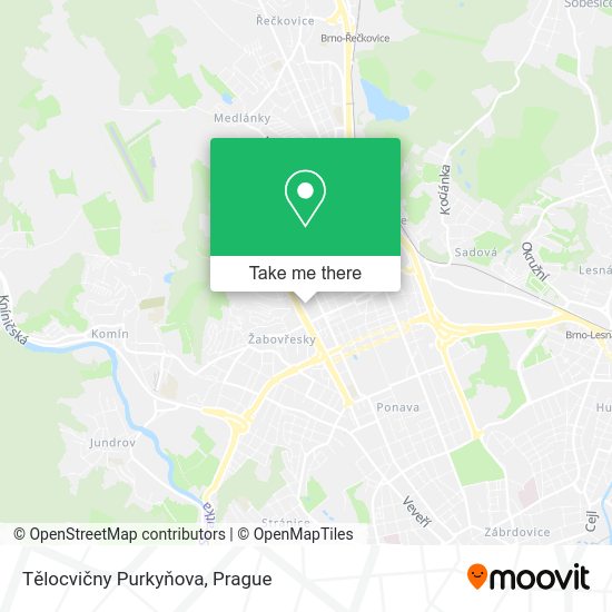 Tělocvičny Purkyňova map