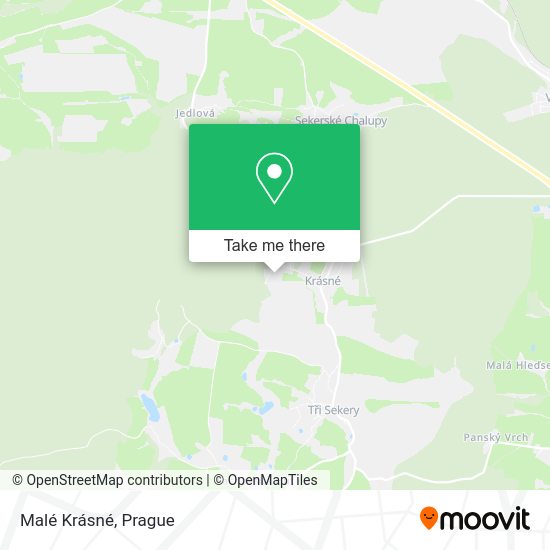 Malé Krásné map