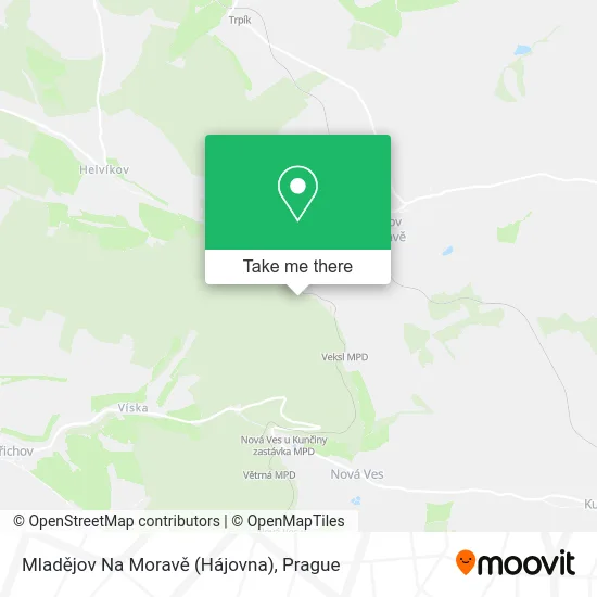 Карта Mladějov Na Moravě (Hájovna)