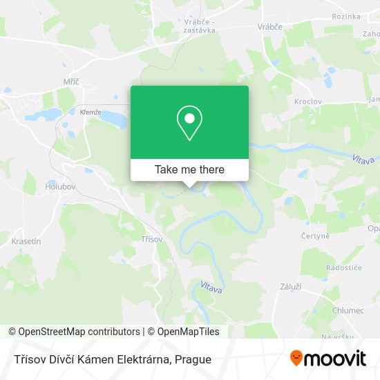 Třísov Dívčí Kámen Elektrárna map