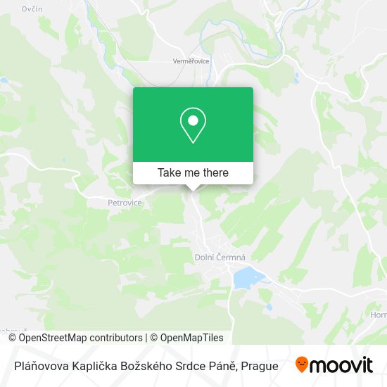Pláňovova Kaplička Božského Srdce Páně map
