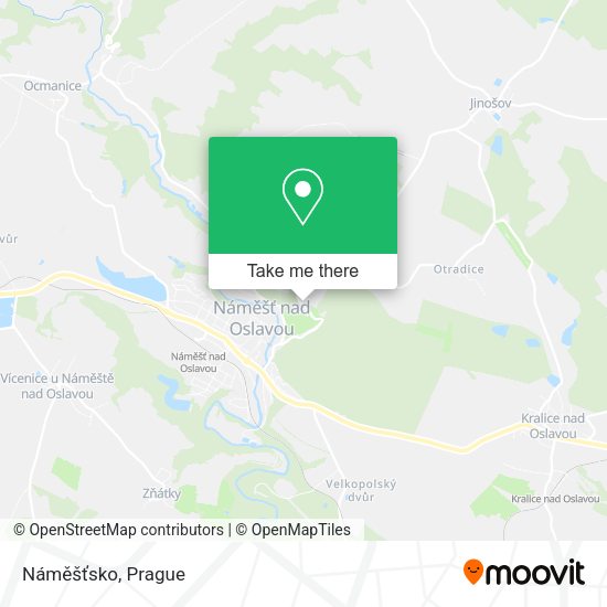 Náměšťsko map