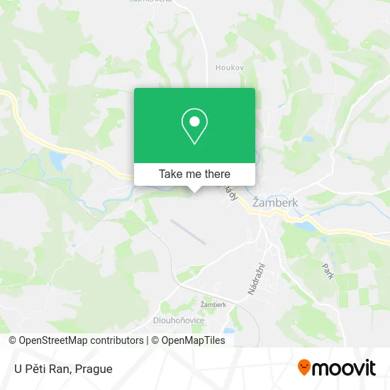 Карта U Pěti Ran