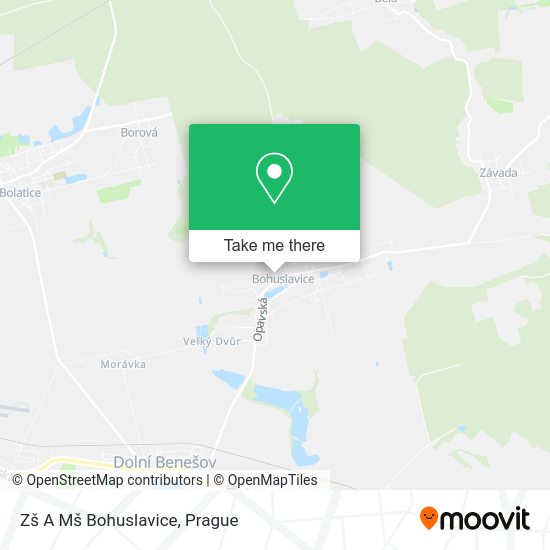 Карта Zš A Mš Bohuslavice
