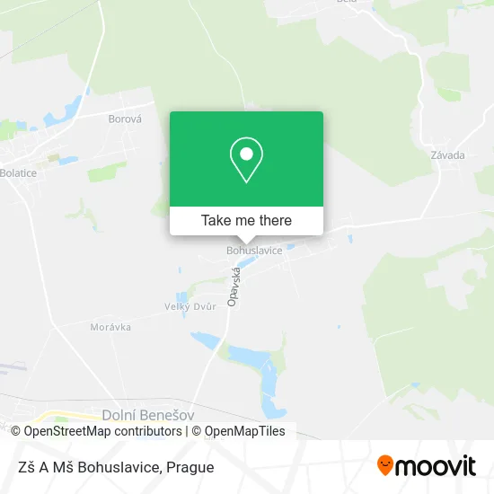 Карта Zš A Mš Bohuslavice