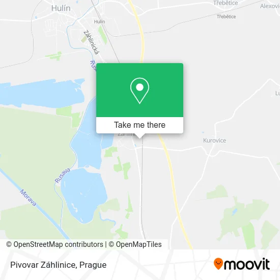 Карта Pivovar Záhlinice