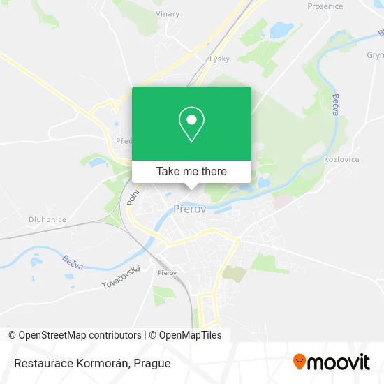Карта Restaurace Kormorán