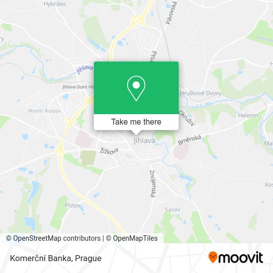 Komerční Banka map