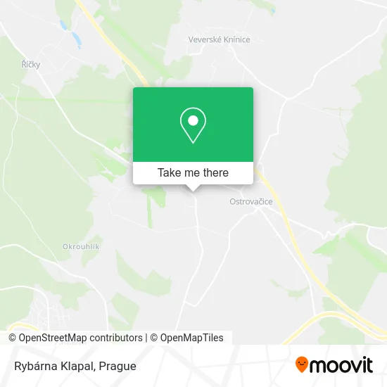 Карта Rybárna Klapal