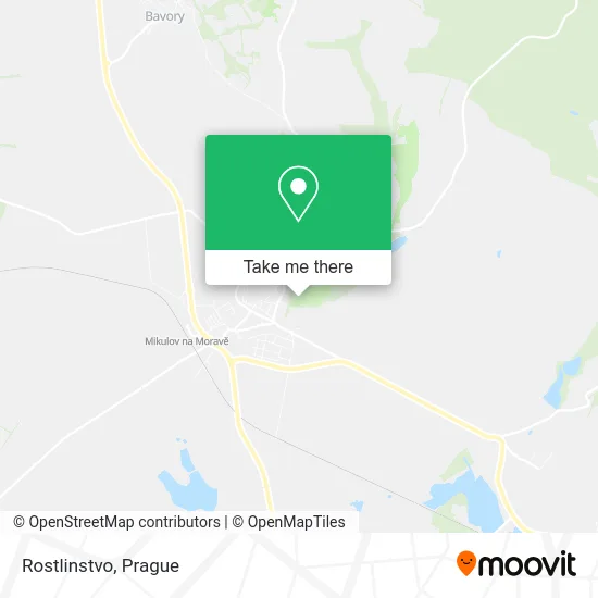 Карта Rostlinstvo