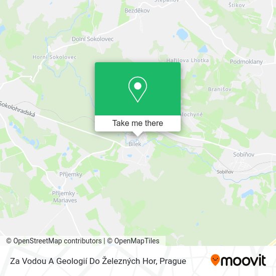 Za Vodou A Geologií Do Železných Hor map