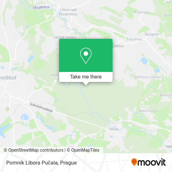 Карта ‎Pomník Libora Pučala