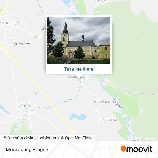 Карта Moravičany