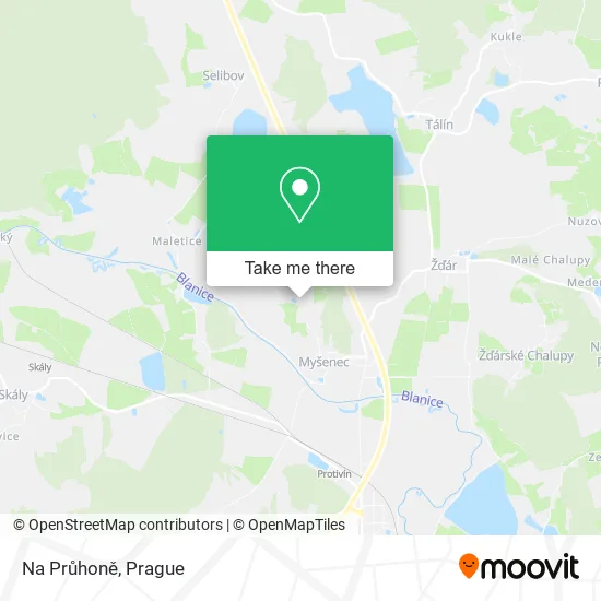 Карта Na Průhoně