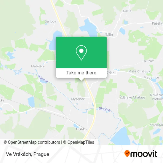 Карта Ve Vrškách