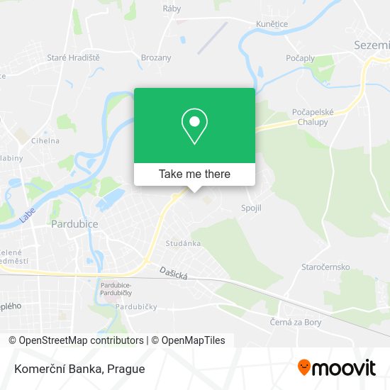 Komerční Banka map