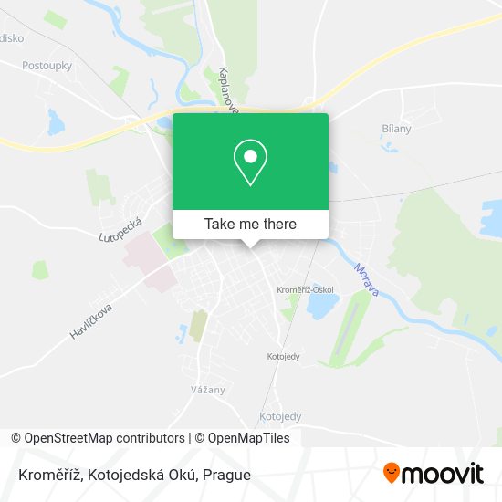 Kroměříž, Kotojedská Okú map