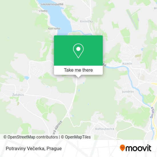 Карта Potraviny Večerka