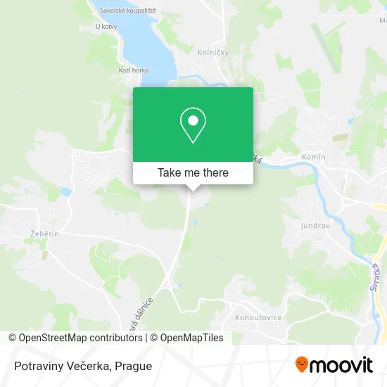 Карта Potraviny Večerka