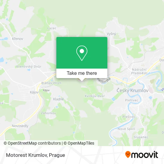 Карта Motorest Krumlov